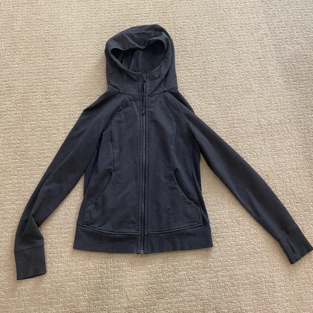 Lululemon Scuba Dark Grey Hoodie. Size 6.